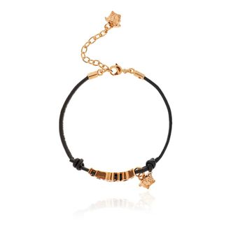 Versace Bracelets, female, Yellow, Size: ONE SIZE Leather Bracelet