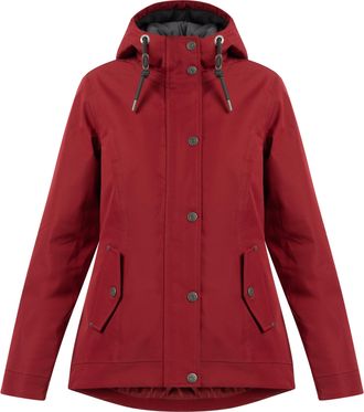 Usha winterjas Fenia Dames donkerrood