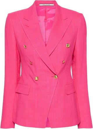 Tagliatore Double-Breasted Blazer - Dames - Blazers - Roze - XL - Jassen