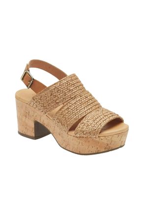 Chocolat Blu Womens Gayla Sandals In Natural Raffia