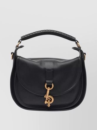 Burberry b clip small leather crossbody bag