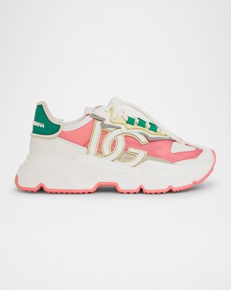Dolce & Gabbana DG Colorblock Drawstring Runner Sneakers