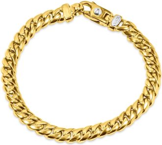 Pompeii3 Mens Cuban Link 14k Gold (43gram) or Platinum (69gram) 7.5mm Bracelet 8.5