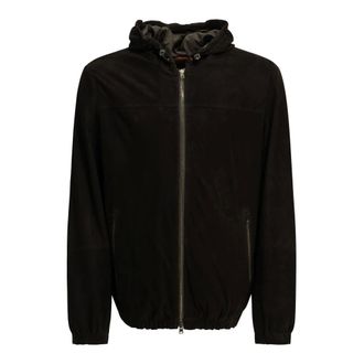 Herno Giacca Resort in camoscio effetto velluto - - Jackets - Uomo - Marrone - XL