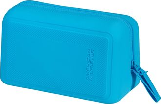American Tourister Kosmetiktasche AMERICAN TOURISTER URBAN GROOVE, Damen, Gr. B/H/T: 13cm x 15cm x 25cm, blau (azure blau), Silikon, Taschen Kosmetiktasche, Kulturbeutel