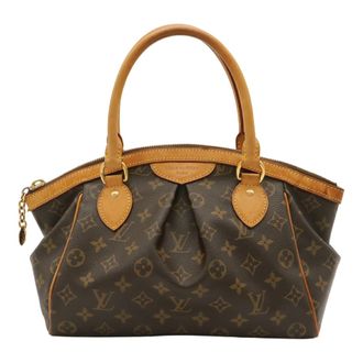 Louis Vuitton Brown Monogram Canvas Handbag Tote Bag (Pre-Owned)