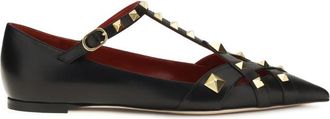 Valentino Garavani Black Studdy Ballet Flats