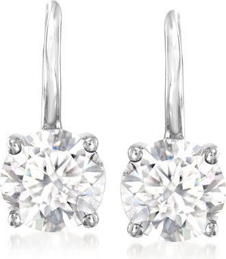 Ross-Simons Moissanite Earrings in Sterling Silver