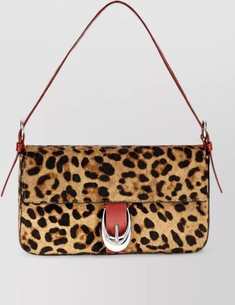 Staud na calf leather clutch bag