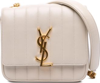 Saint Laurent Pre-owned Womens Solferino Shoulder Bag Quilted - Ivory Leather - One Size