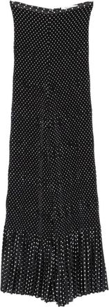 Simona Corsellini Gestreepte Broek met Polka Dots - Dames - Wijde Broeken - Zwart - XS - Broeken