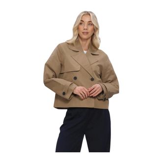 Envii Jassen, Dames, Beige, L, Katoen, Enseneca DB Short Jacket 6988