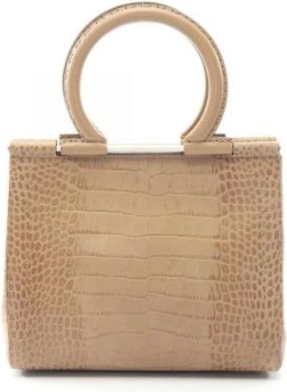 Ferragamo Pre-owned Handbags, female, Beige, Size: ONE SIZE Pre-owned Handbag
