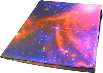 OEM Tapiz Negro Brillante Que Representa Un Cielo Estrellado Y Una Nebulosa, 150x130 Cm, Tejido De Poli&eacute;ster Reactivo A Los Rayos Uv