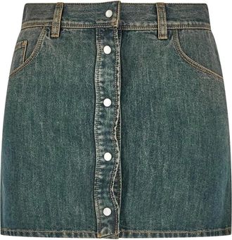 Fendi Jeansrok - Dames - Rokken - Blauw - Maat: S Katoen