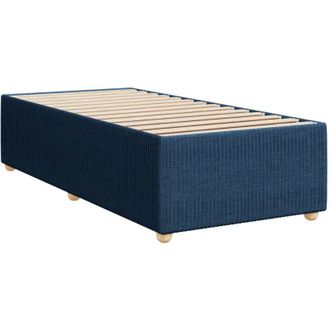 vidaXL Estructura De Cama Sin Colch&oacute;n Tela Azul 80x200 Cm Vidaxl