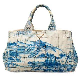 Prada Pre-owned Prada Large Canvas Canapa Azulejos Satchel Ladies TOVJ4WB0CXX4SO31