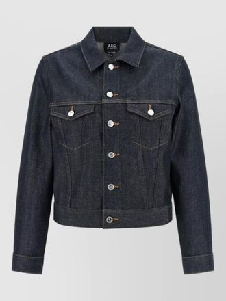 A.P.C. denim cropped jacket