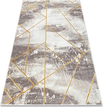 RugsX Rugsx - Alfombra Core 1818 Geom&eacute;trico - Estructural, Dos Niveles De Vell&oacute;n, Marfil / V Beige 160x220 Cm