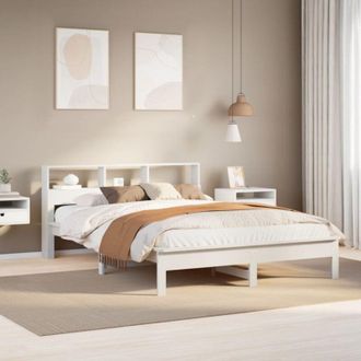 vidaXL Vidaxl - Estructura De Cama Sin Colch&oacute;n Madera De Pino Blanca 140x200 Cm