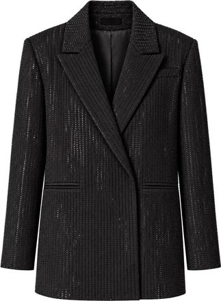 Twentyfourhaitch Vortea Jacket - Dames - Blazers - Zwart - XL - Satijn - Jassen