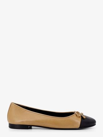 Tory Burch Leather ballerinas with contrasting toe - TORY BURCH - gender_Woman