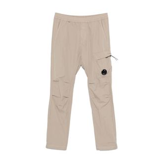 C.P. Company Cargo Trousers in Flat Nylon - male - C.P. Company - Straight Trousers - Beige - XL - Trousers