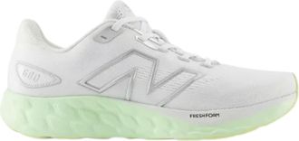 New Balance Womens Fresh Foam 680 V8 Running Shoe, White/Reflection/Melon Water, 8 UK Wide