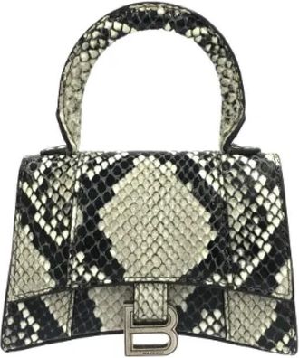 Balenciaga Pre-owned Hourglass Top Handle Bag - Dames - Vintage Handtas - Grijs - ONE Size - Leer - Vintage