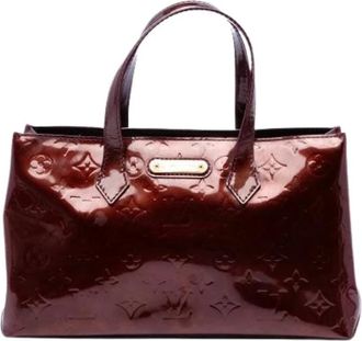 Louis Vuitton Pre-owned Wilshire PM - Dames - Vintage Handtas - Rood - ONE Size - Leer - Vintage