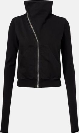 Rick Owens Felpa Mountain in jersey di cotone con cappuccio