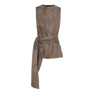 Cortana Dames, Tops, Bruin, Maat: XS Katoen