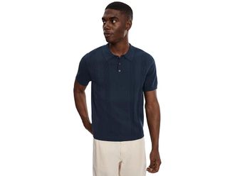 Liverpool L.A. Short Sleeve Sweater Knit Polo Mens Short Sleeve Knit Navy : 2XL, Acrylic/Cotton