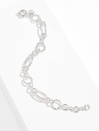 Talbots Porter Chain Bracelet - Shiny Silver - 001 Talbots
