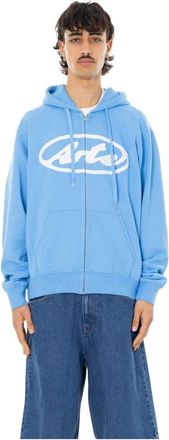 Arte Circle Logo Zip Hoodie - Heren - Vesten met rits - Blauw - 2XL - Hoodies & sweatvesten
