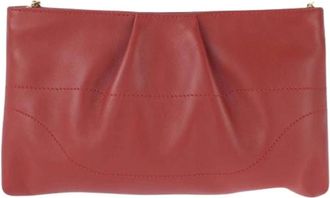 Ferragamo Pre-owned Clutch Schoudertas - Dames - Vintage Schoudertas - Rood - ONE Size - Leer - Vintage