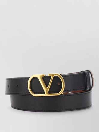Valentino Garavani reversible vlogo belt leather woman