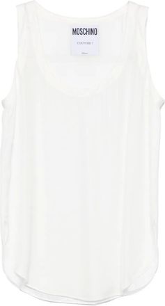 Moschino Canotta con ricamo - Bianco