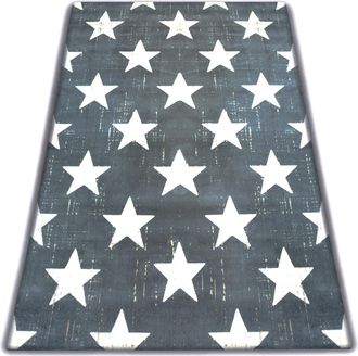 RugsX Rugsx - Alfombra Scandi 18209/071 - Estrellas Grey 120x170 Cm