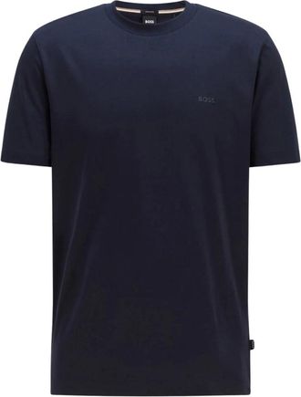 HUGO BOSS T-shirt - Heren - T-shirts - Blauw - XL - Katoen - Tops