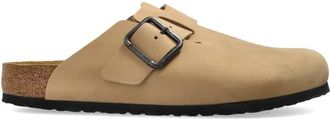Birkenstock Boston Wire Buckle - Heren - Slip ons - Beige - 47 EU - Leer - Schoenen
