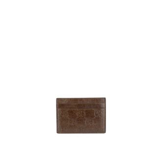 Gucci GG Guccissima Kaarthouder - Heren - Portefeuilles - Bruin - ONE Size - Leer - Accessoires