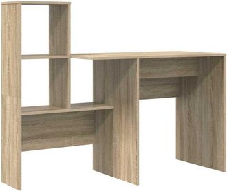 vidaXL Escritorio Con Estante Roble Sonoma 131,5 X 50 X 106,5 Cm Vidaxl