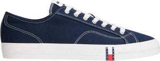 Tommy Jeans Platte Trainers Heren Canvas (Nachtelijke Marine)