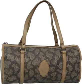 Saint Laurent Tweedehands leren handtassen - Dames - Vintage Handtas - Grijs - ONE Size - Leer - Vintage