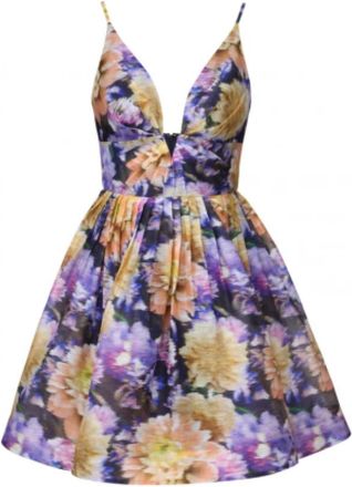 Zimmermann Luminosity Midi Jurk - Dames - Feestkleedjes - Veelkleurig - XS - Katoen - Kleedjes