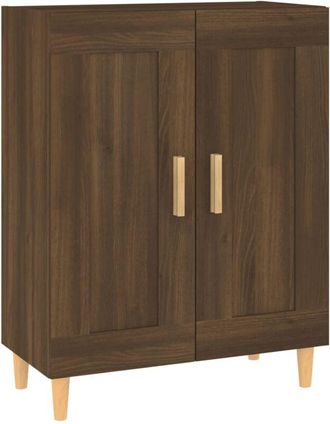vidaXL Vidaxl - Aparador madera contrachapada marrón roble 69,5x34x90 cm