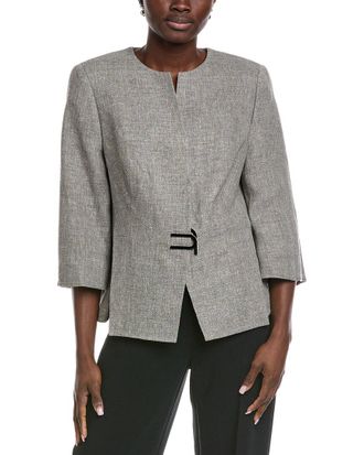 Akris Anais Linen & Wool-Blend Jacket