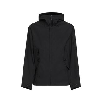 C.P. Company C.p. Company, Jassen, Heren, Zwart, 2Xl, Polyester, Shell-R Hooded Jacket