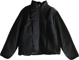 Ader Error Panelled Jacket - Heren - Winterjassen - Zwart - L - Leer - Jassen